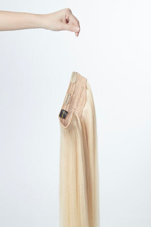 Flip in Extensions - one piece - luxury Qualität 1001 platin blond variant detail image - dc74af46808d309a110ac491469577b9a5345ab0c9c5d51c88d8b0c3742f8906