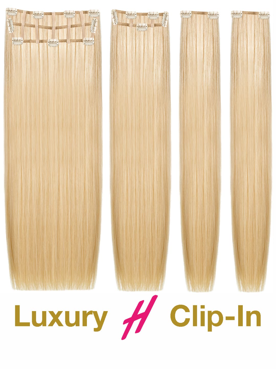 Clip in Extensions - luxury Qualität - easy volume 7-teilig - 125g product image - ac917a377e087c403bc0c34ed5e2426945c237b850fe91b2f12f3f548100a7c7