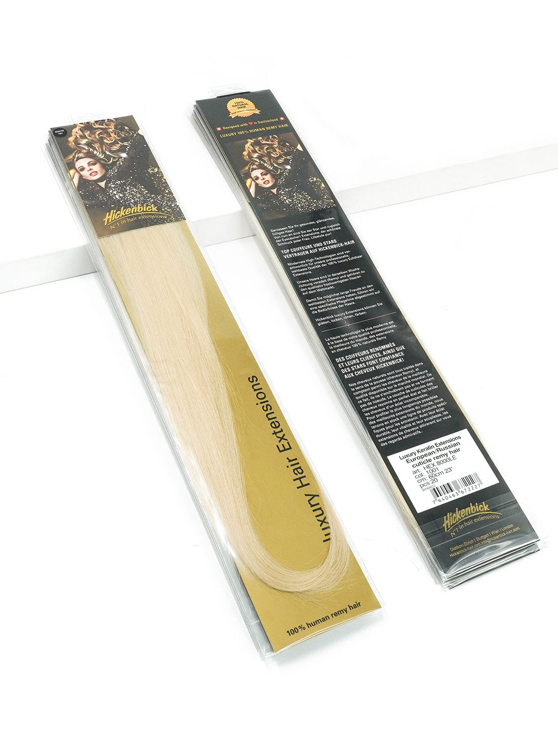 HEX 8000 LE 1B 20 Keratin Bonding Extensions - luxury european / russian hair - 55-60cm - glatt 1B schwarz variant detail image - 370a18b2a0b4796864f4fc0d56b88cf060cc5dde6bb4750163f41e86133335ad