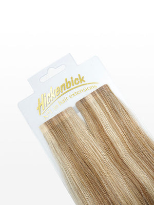 Slim Tape Extensions - luxury European / Russian Hair - 50cm M14/1001 gesträhnt hellblond & platin blond variant detail image - d6cb8e1e88c8ae103e4e88e6b465eba478a512be4ea02843fedf7a7be3da0382