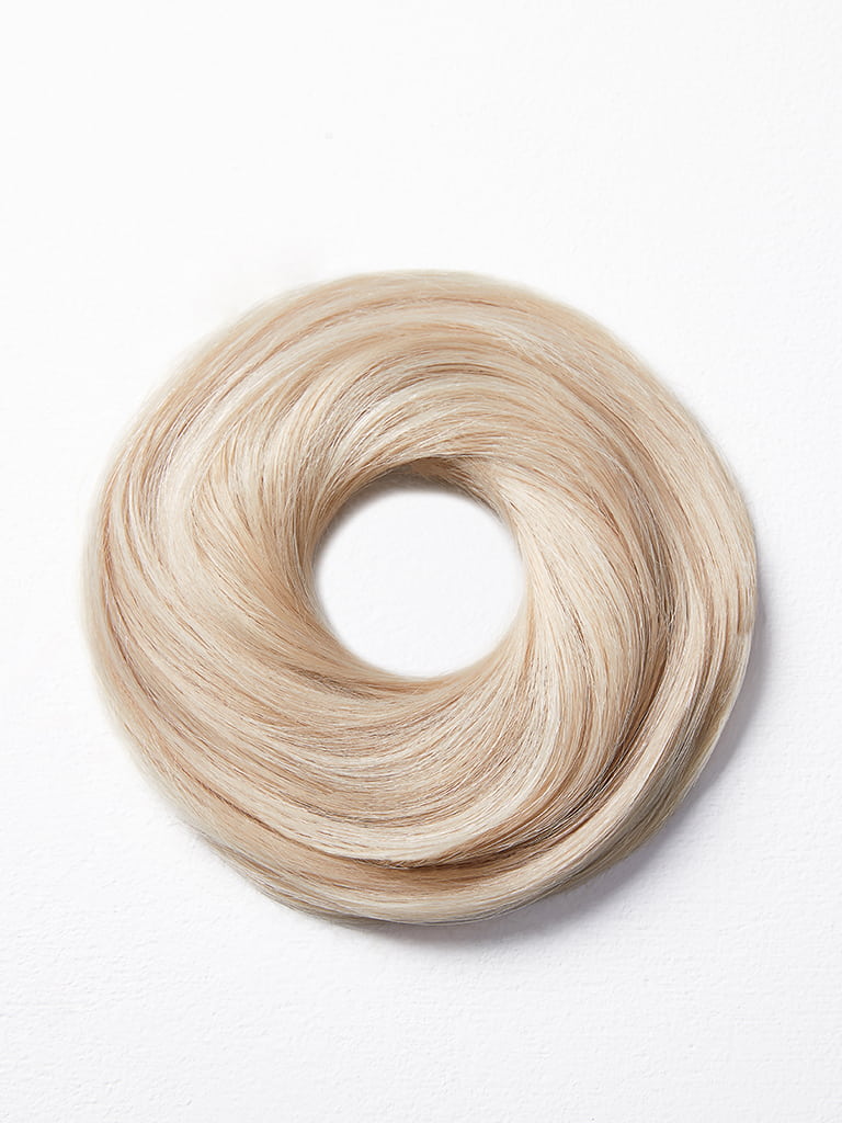 Hair Scrunchie - Echthaar Haargummi 59 platin hell silber variant detail image - a64247a0f6fb4dcdfdb792fedaf99749b674888adb286f017144e964335c4c50