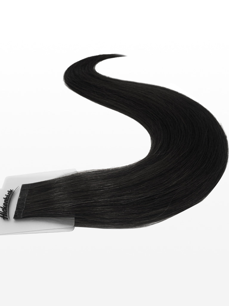 HEX 8000 LE 1B, 20 Keratin Bonding Extensions - luxury european / russian hair - 55-60cm - glatt 1B schwarz variant detail image - 27bdee94732cf3a4e4159f9e40a3175c4864d35c44d46443332143dd4b4db35c