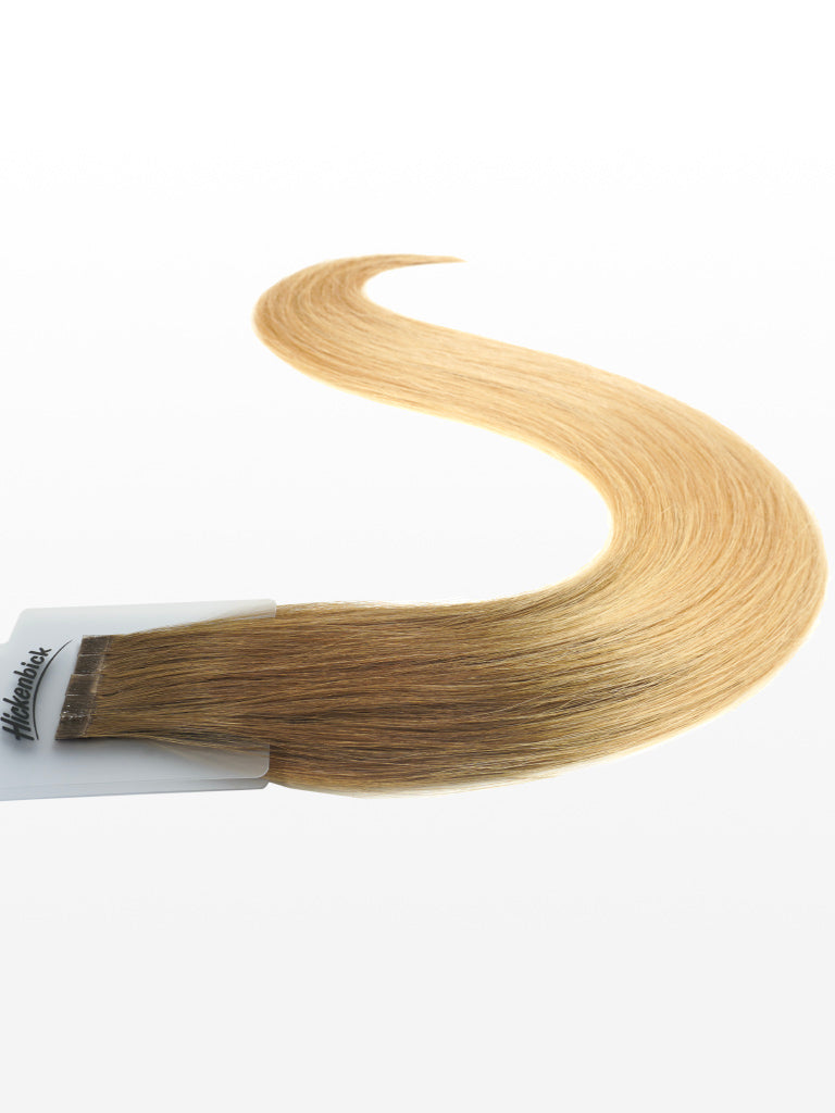 20 Keratin Bonding Extensions - luxury european / russian hair - 55-60cm - glatt T10/DB2 ombré dunkelblond asch & hellgoldblond variant detail image - cf0d4520a42ade2f97e2684f3918f948c74deed786a06e7dbf8efc05912a61c0
