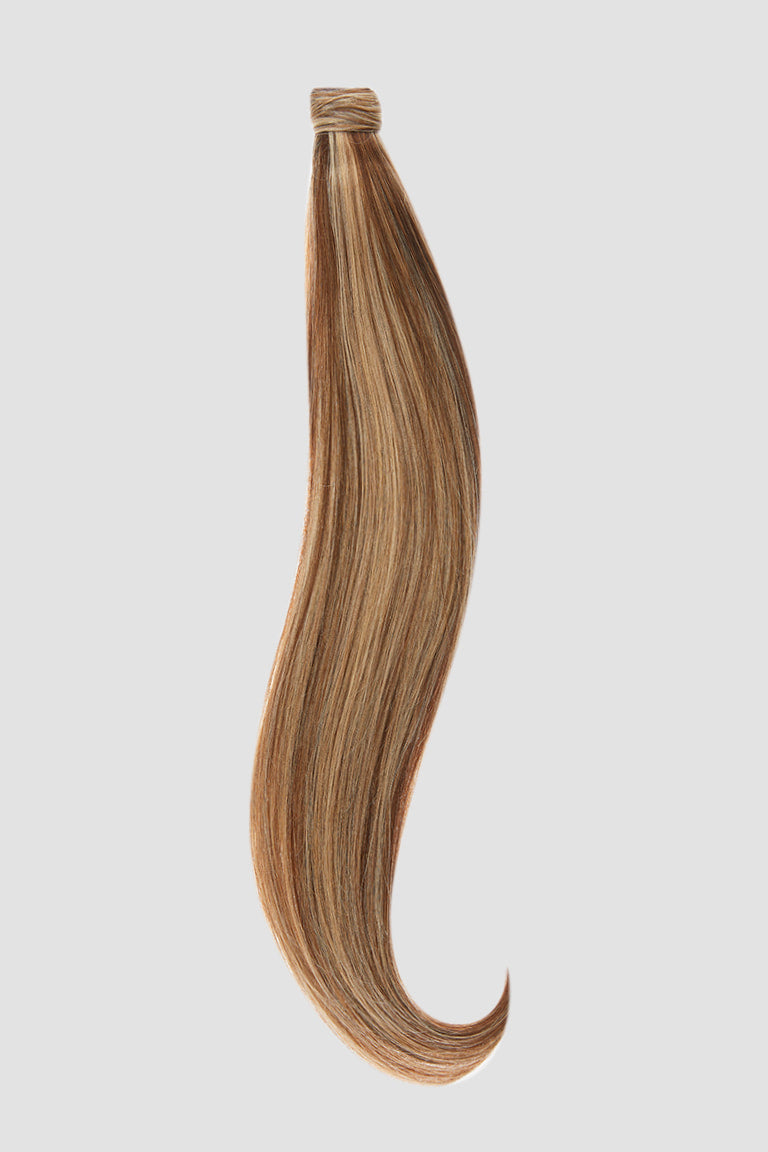 100% Echthaar Ponytail - luxury Qualität M18/24 gesträhnt mittelblond & superhellaschblond variant detail image - f129385483791870a040b7b2acc1b1cf374d5a50597c7476688aa1e6d0fb3b6b