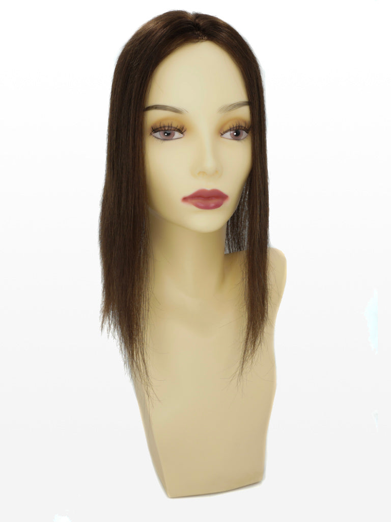 Top Piece - 100% Echthaar 4 dunkles kastanienbraun variant detail image - 53c0595135c0cf63cd2200464bdd29dbb5a7950f82f352aa22b48c4a3da5f9c9