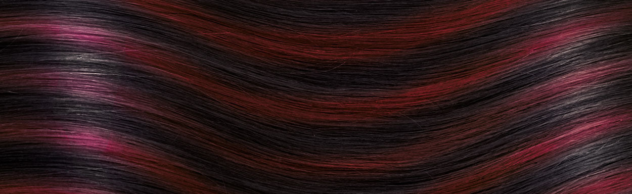 10 Keratin bonding Extensions - professional Qualität - 55-60cm - glatt M1B/530 gesträhnt schwarz & weinrot variant detail image - 0c3b7c3f6ac86406907d52d8cbca3f102184839e38ecadc1a7b793583ce027d0