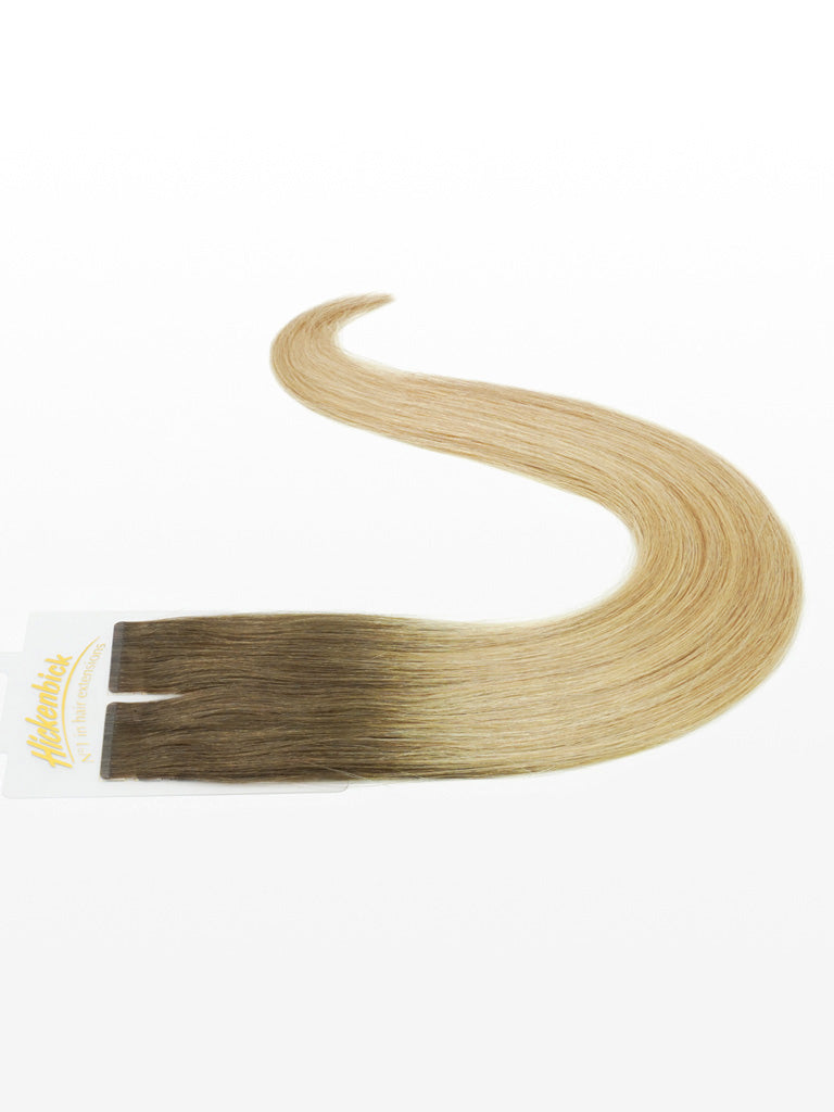Slim Tape Extensions - luxury European / Russian Hair - 50cm T18/24 ombré mittelblond & superhellaschblond variant detail image - dc4535a36066f006167101a1f013fe7fef0a51af7334ef60a16575f0ee66c396