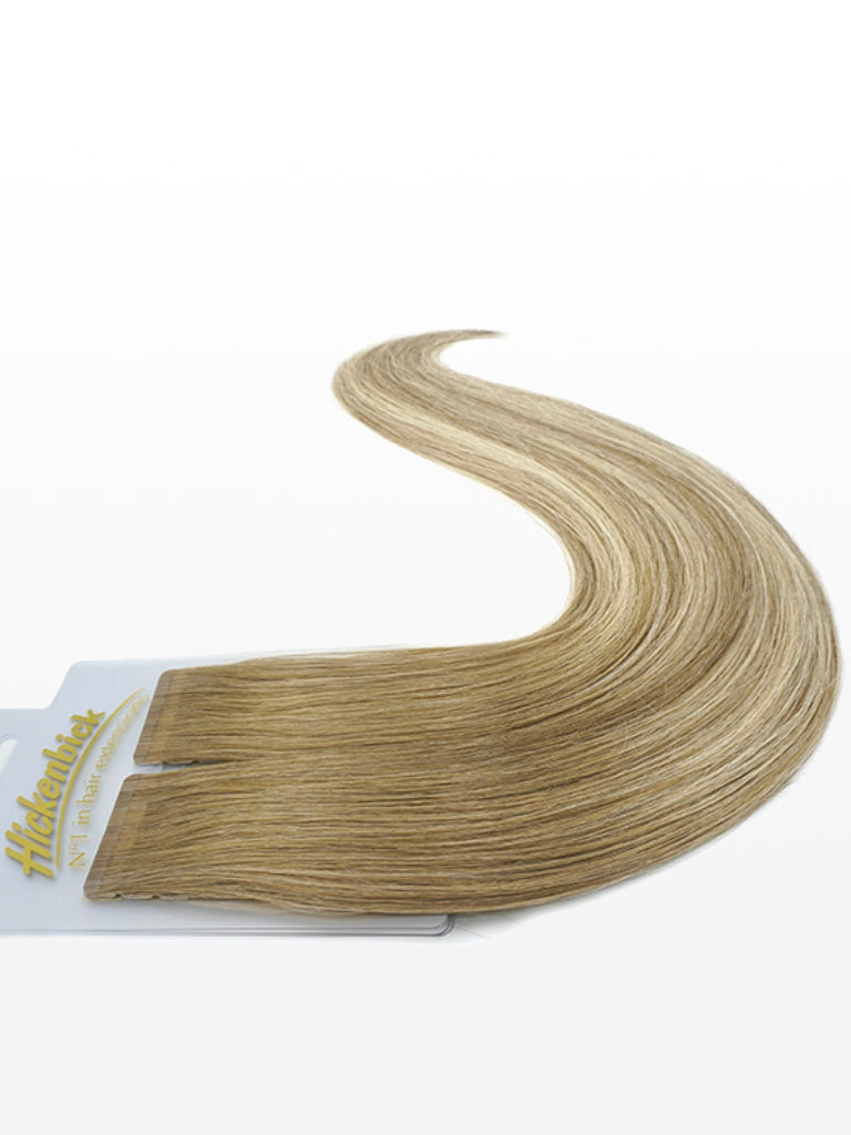 Slim Tape Extensions - luxury European / Russian Hair - 50cm B18/24 balayage mittelblond & superhellaschblond variant detail image - 6a77c6c18c199c92abb993ffec376875c56b02af190787a09c9d1658443c870f