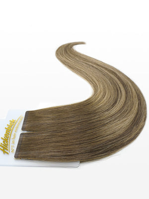 Slim Tape Extensions - luxury European / Russian Hair - 50cm B8/26 balayage dunkelblond & Honig Goldblond variant detail image - e62a76c6e20e87501fd996ea6019b23fb462cd25f58c7fd5363153fa4a6d9202