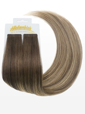 Cold Slim Tape Extensions - Professional Qualität - 45cm B8/26 balayage dunkelblond & Honig Goldblond variant detail image - 87941c6c7ad661ee15f2a03f802bbd79ae642202b4b1231a14c33663cdd464fe