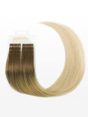Cold Slim Tape Extensions - Professional Qualität - 60cm T14/1001 ombré hellblond & platin blond variant detail image - efb1fc385aa2e23158725be053260306a1ea26d387a39b1d58c7783b5fbc217c