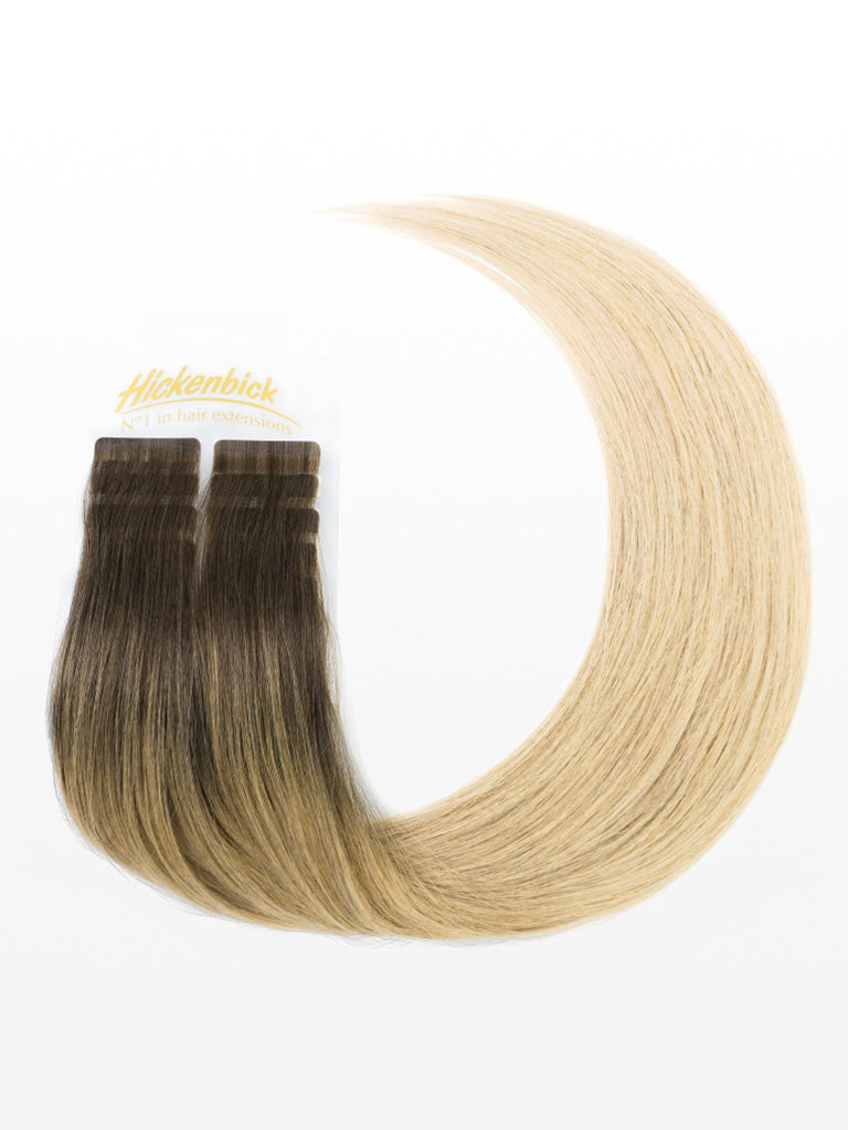 Cold Slim Tape Extensions - Professional Qualität - 45cm T18/24 ombré mittelblond & superhellaschblond variant detail image - c47ec30e83980193ff1b90768ee65bc92740e474bc9c027ad0c624108dbb0da3