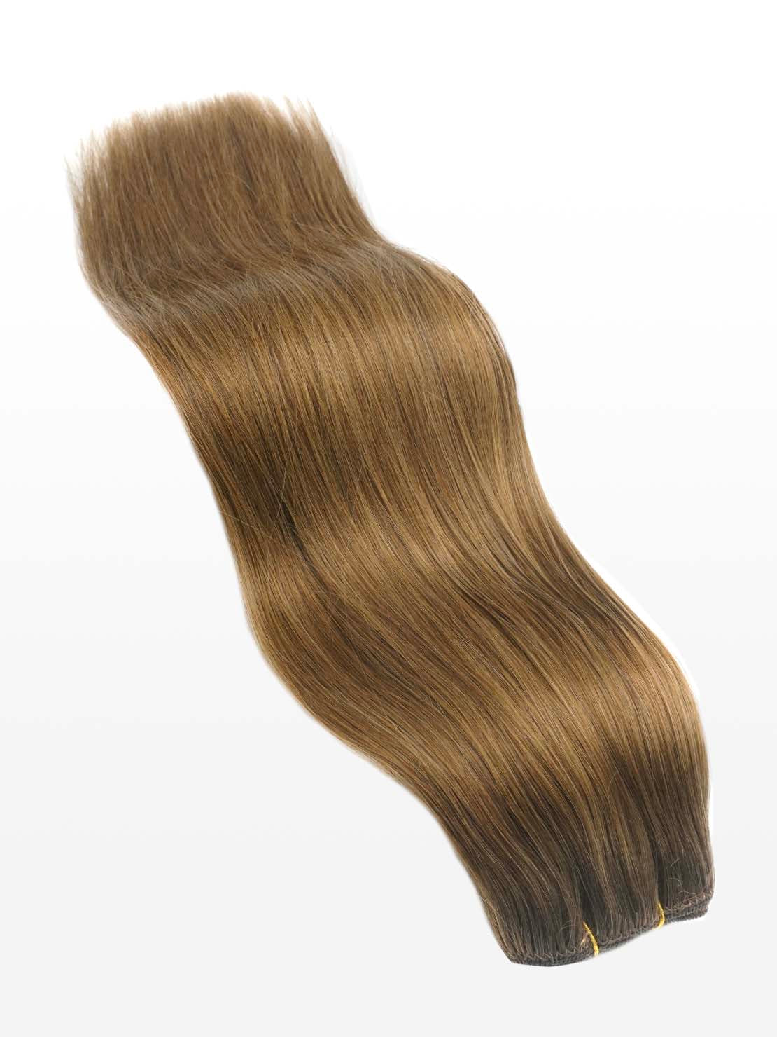 Weft Haartressen luxury - 100 Gramm - 40cm - professional Qualität 12 dunkelgoldblond variant detail image - 3e354a0dd8f2f7ca229a520f3b6eba51521eb4df82bb71d637186385d3f479a4