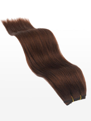 Weft Haartressen luxury - 100 Gramm - 40cm - professional Qualität 33 hellbraunmahagoni variant detail image - 032f6874658bb44760ee646c38976fc60b2db622b499381fc1bc4e5a860c2519