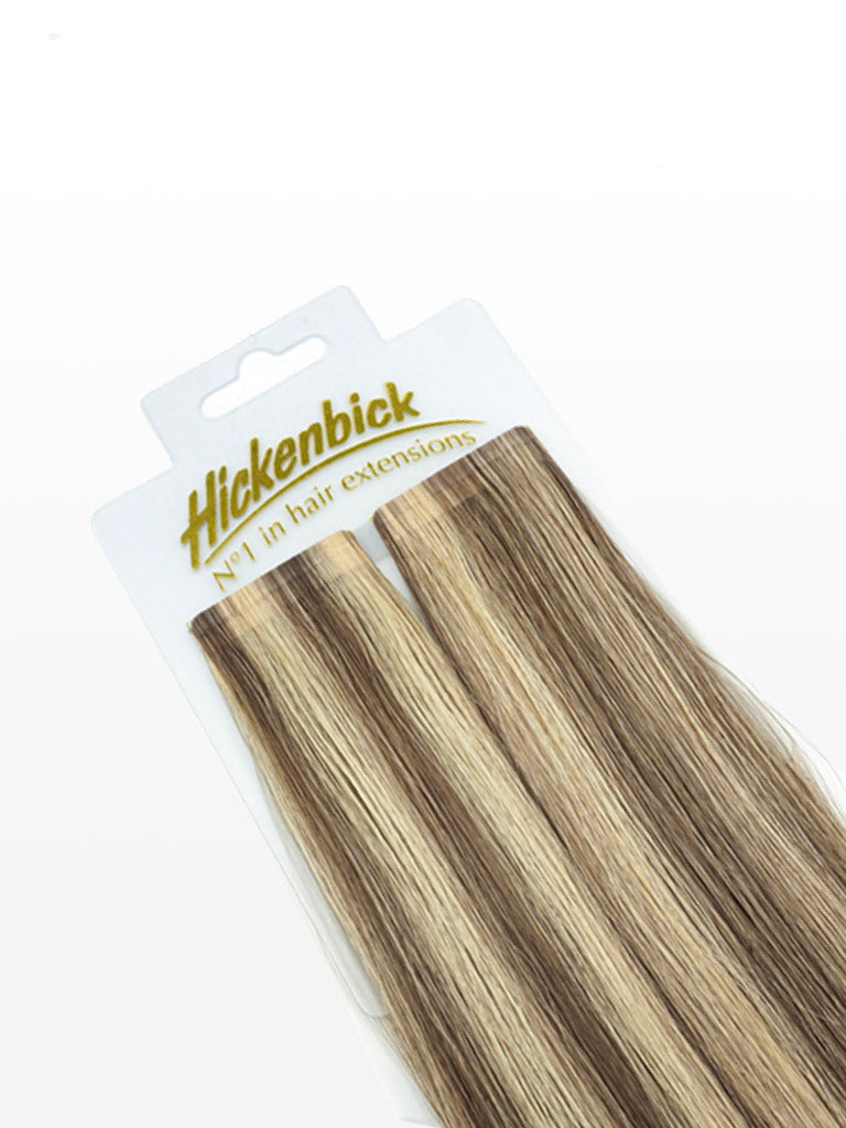 Slim Tape Extensions - luxury European / Russian Hair - 50cm M8/26 gesträhnt dunkelblond & Honig Goldblond variant detail image - 95ad5eeff0d2f23a4dc7283b55e814edff68e24504c3945e13567dc4e94dca30