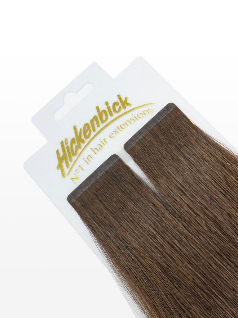 Cold Slim Tape Extensions - Professional Qualität - 45cm 6 schokobraun variant detail image - 73ae607195d6403fce20c8b77759e1006845c4d957ce1e076276c7d7dab07f40