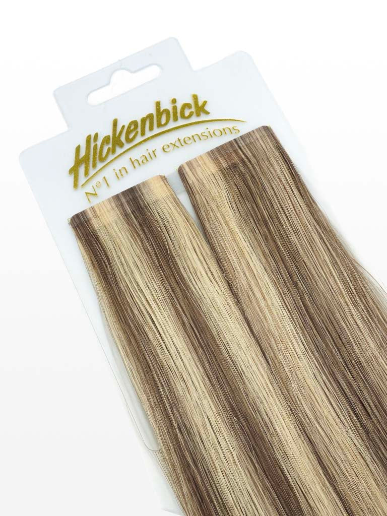Cold Slim Tape Extensions - Professional Qualität - 45cm M8/26 gesträhnt dunkelblond & Honig Goldblond variant detail image - 8250d7a4ac5a27247911321d29df465b72f7e17eb2985bf0321dc55156891719
