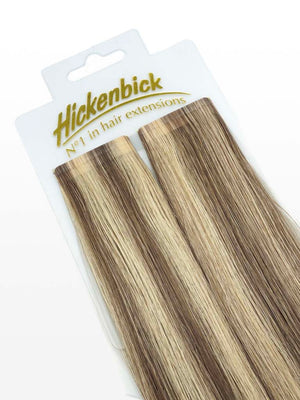 Cold Slim Tape Extensions - Professional Qualität - 45cm M8/26 gesträhnt dunkelblond & Honig Goldblond variant detail image - 8250d7a4ac5a27247911321d29df465b72f7e17eb2985bf0321dc55156891719