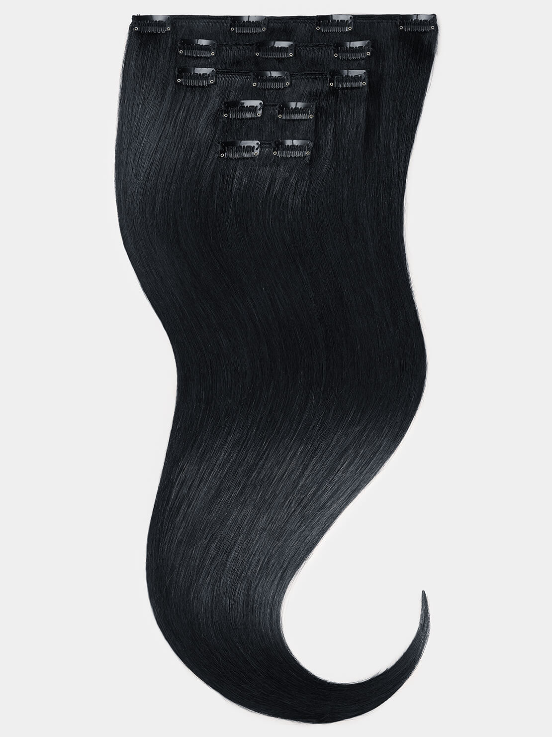 70cm XXL Clip in Extensions - luxury Qualität - 150 Gramm 5-teilig 1B schwarz variant detail image - 08f2c560785870b65d78fdf3086de15ebacbf0e54a8dbdbc93c1519c1bca9425