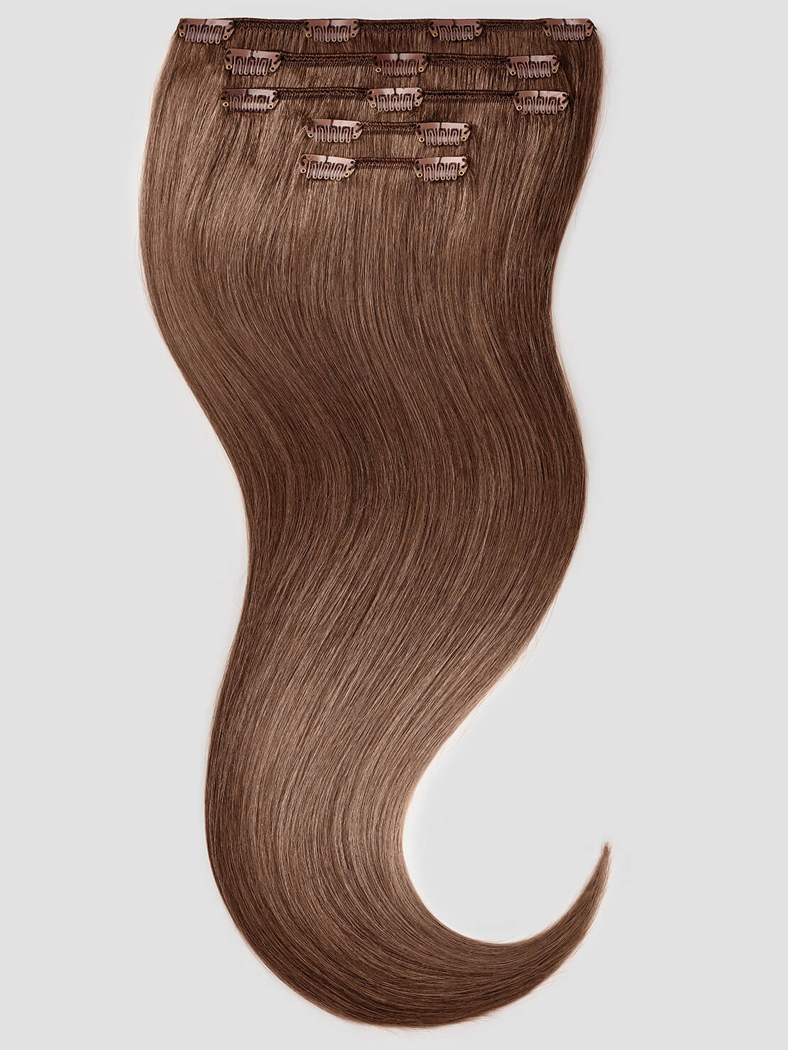 70cm XXL Clip in Extensions - luxury Qualität - 150 Gramm 5-teilig 8 dunkelblond variant detail image - 40bab83be125d46891f3666db8b90c9f98c26432f776bc912985befcf7091981