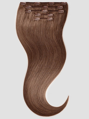 70cm XXL Clip in Extensions - luxury Qualität - 150 Gramm 5-teilig 8 dunkelblond variant detail image - 40bab83be125d46891f3666db8b90c9f98c26432f776bc912985befcf7091981