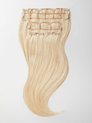 Clip in Extensions - luxury Qualität - easy volume 7-teilig - 125g 1001 platin blond variant detail image - a92ff861a3442450580fbf7e292115bb2d39d39e1f7c9c39cfb4d8c76657c860