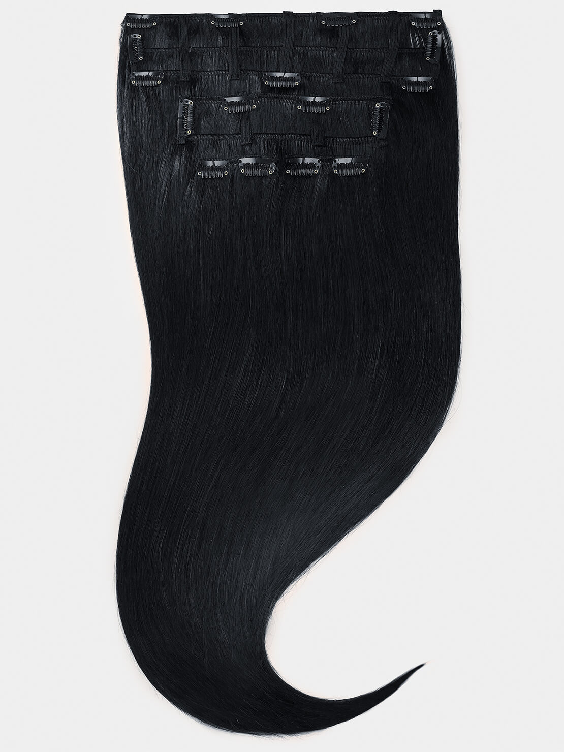 Clip in Extensions - luxury Qualität - easy volume 7-teilig - 125g 1B schwarz variant detail image - 0476db09c2d403255e1c8fb13abd28fb1b0a5eacfd4b22a7b7274e59c27d088a