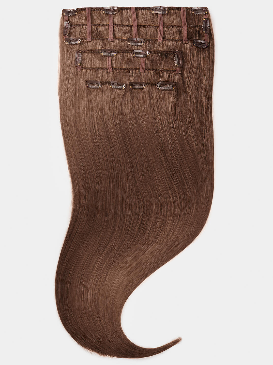 Clip in Extensions - luxury Qualität - easy volume 7-teilig - 125g 8 dunkelblond variant detail image - 9ab2d459f5eb9fd9d7b07221a103460fe0b78b9e185ede0c756d72a46af4740d