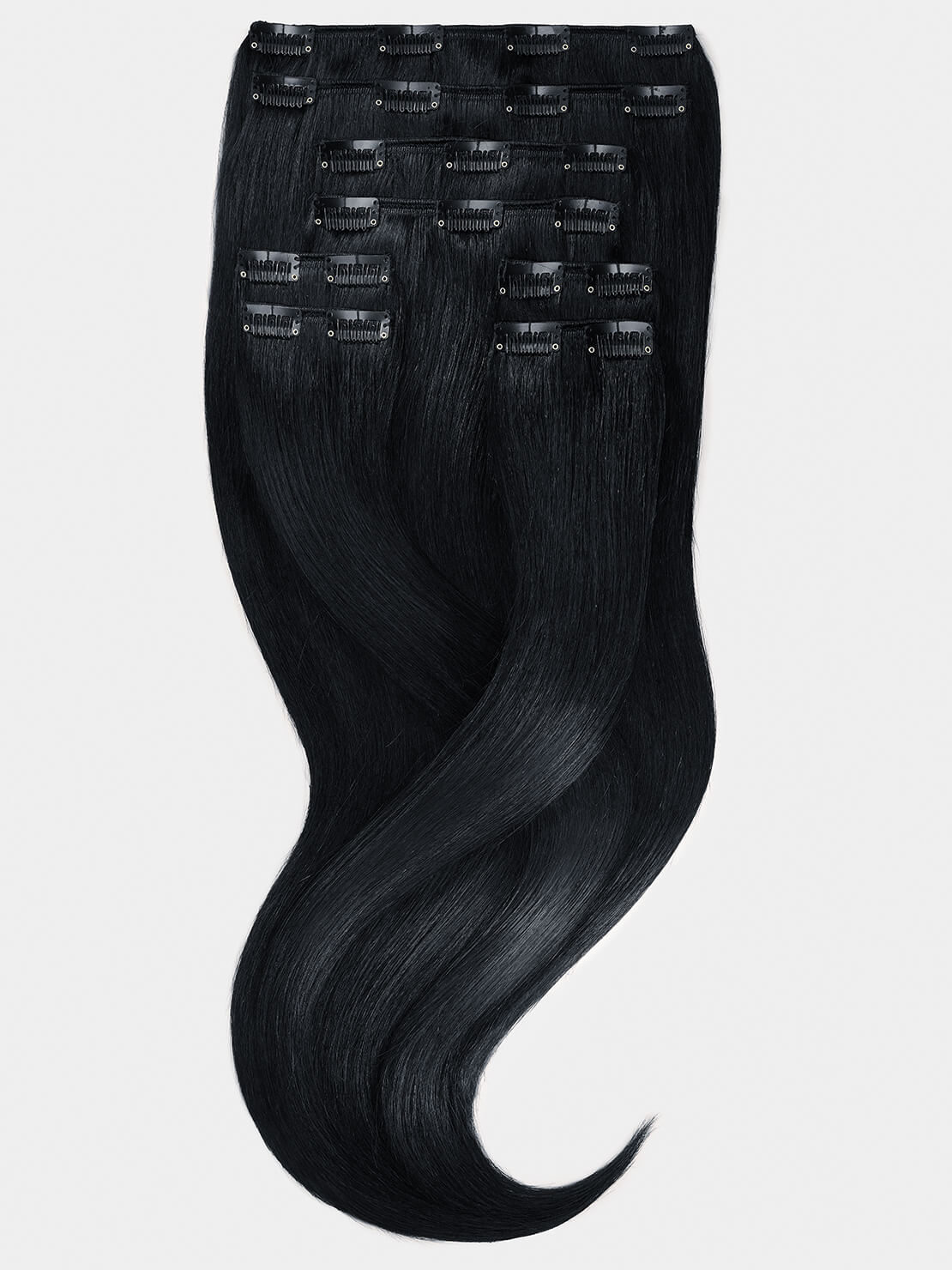 Clip in Extensions - luxury Qualität - Maximum Volume 8-teilig 1B schwarz variant detail image - 530e7738592a937e84fe2904cd72bb163c1eea57f125f974f438e5fe3833003a