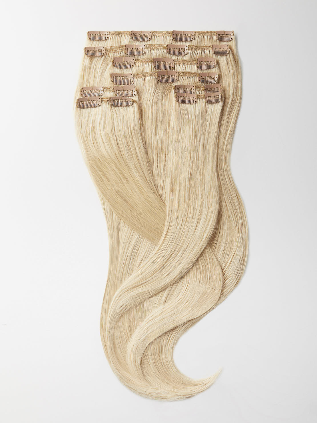 Clip in Extensions - luxury Qualität - Maximum Volume 8-teilig 20 äussersthellblond variant detail image - e0f90a09dedf3b839623f5e3795512fcda3dae4a89969f7f7f4b4a623895f86c