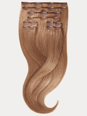 Clip in Extensions - luxury Qualität - Maximum Volume 8-teilig 27 mittelgoldblond variant detail image - 6195c53655d918d7ef81c8a380a290d12a6d0a0d0f244beab9c7417663e0385a