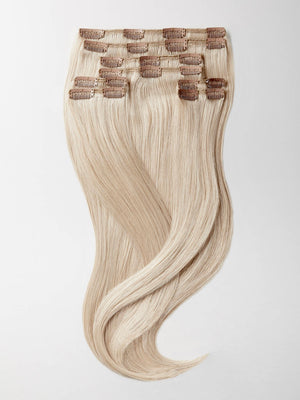 Clip in Extensions - luxury Qualität - Maximum Volume 8-teilig 516 extrahellblond asch variant detail image - 4d8ce94bfe0b7f02538f3ea7d965632078a7a43a546e84b9fc22e0685e9eeb64