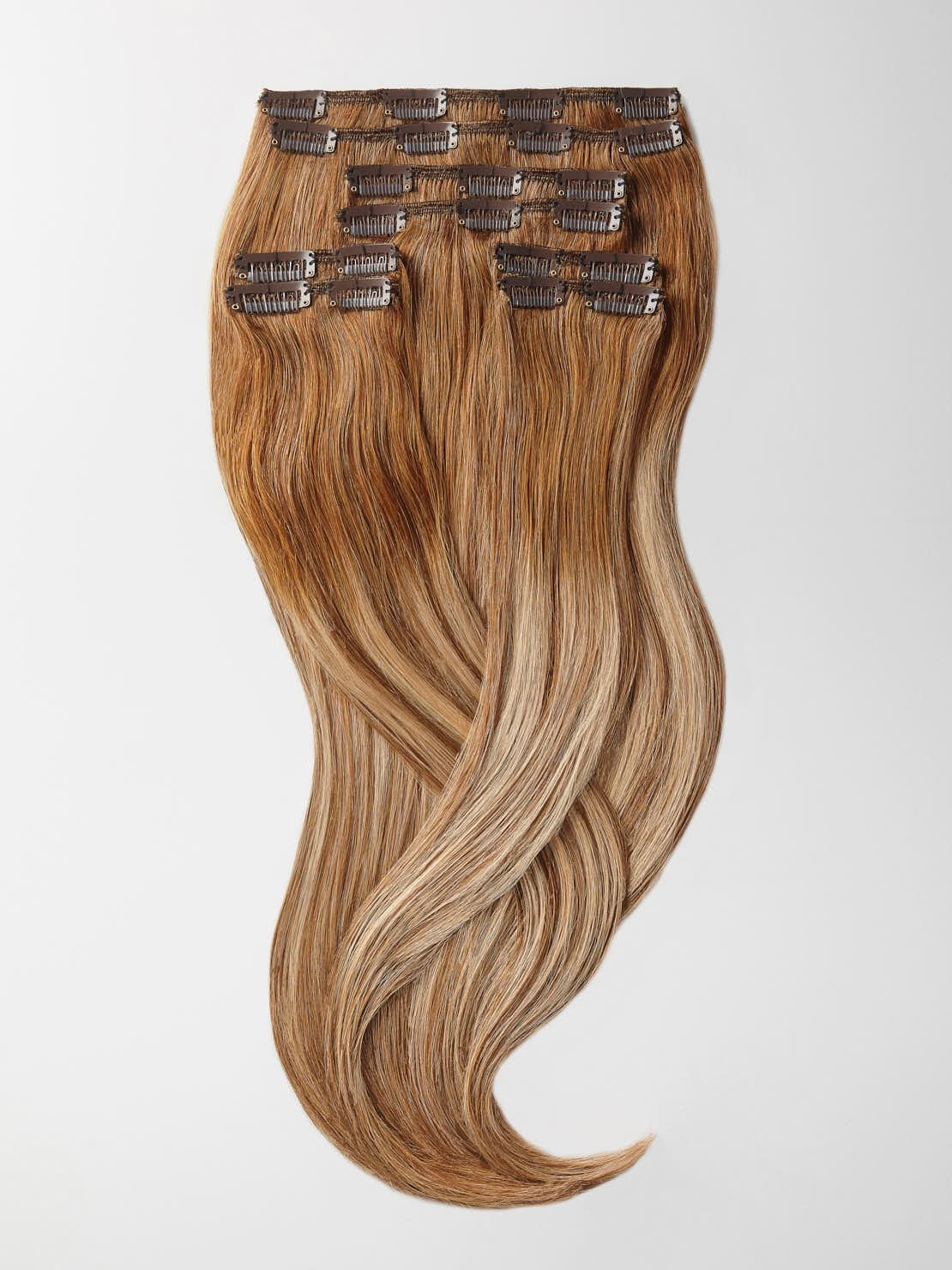 Clip in Extensions - luxury Qualität - Maximum Volume 8-teilig B12/26 balayage dunkelgoldblond & Honig Goldblond variant detail image - 1e4cbd0d8b9e0eeee2e13dcacf819ea5d80a78bb6766fc9be258894a337af727