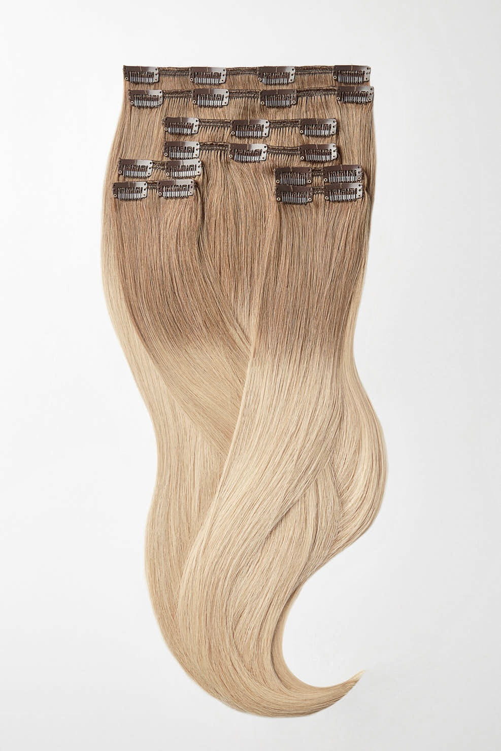 Clip in Extensions - luxury Qualität - Maximum Volume 8-teilig T18/24 ombré mittelblond & superhellaschblond variant detail image - 5e5d14aa73acea68cbce5fe7d5f9cb0fe10e9debad7b41b539d75a34c20f59dd