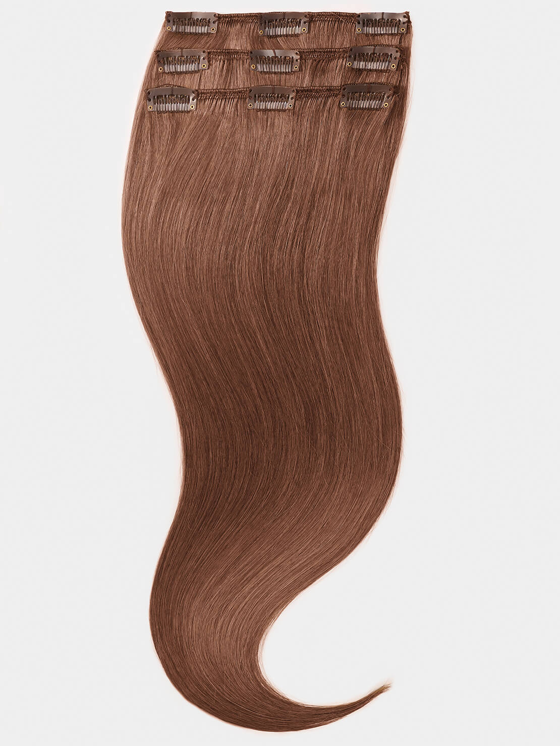 Clip in Extensions - luxury Qualität - Medium Volume 3-teilig 70g 10 dunkelblond asch variant detail image - 8e7f5170c7c6956374282ef18f3ec561cab293ed6943faeb8242d249aac3b7cd