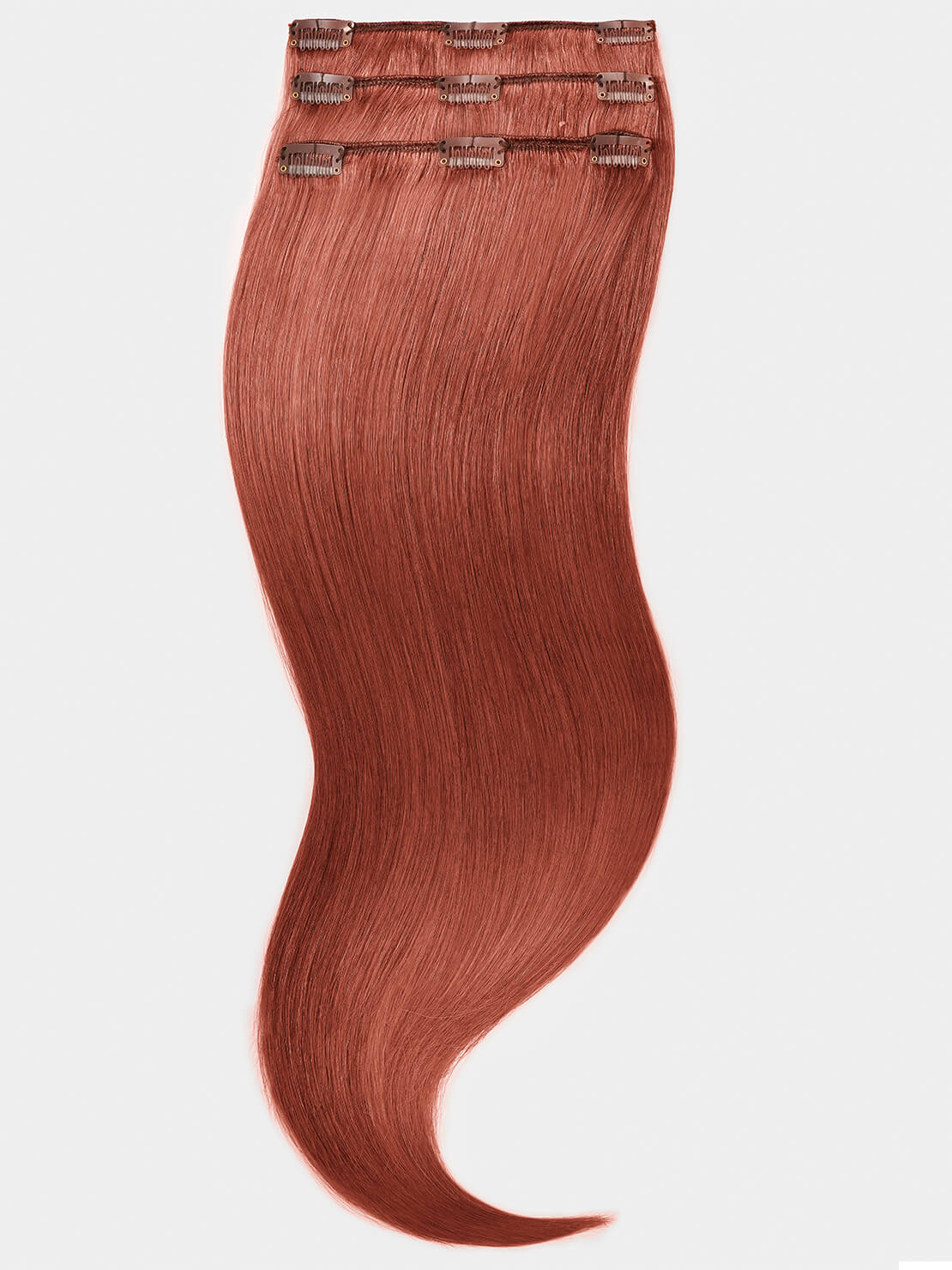 Clip in Extensions - luxury Qualität - Medium Volume 3-teilig 70g 130 kupfer variant detail image - 1139f9144b4b868dad169b67b9762d2bab641b8f6a2ac32f0cdb88a15d1e65f7