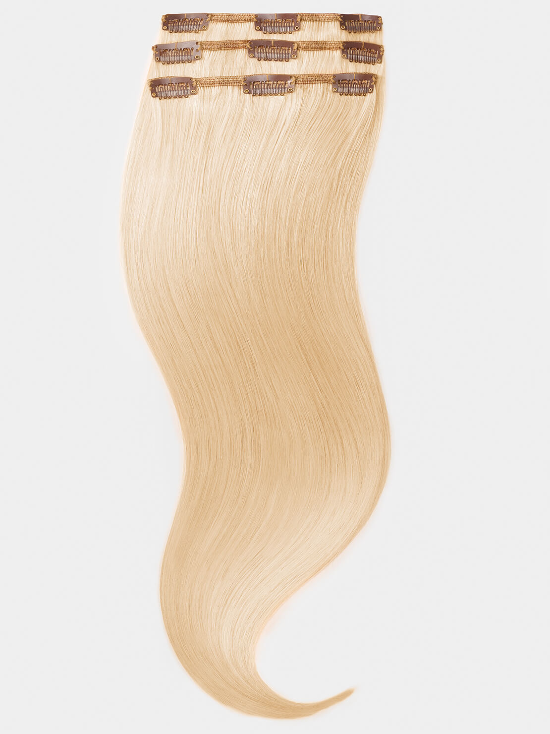 Clip in Extensions - luxury Qualität - Medium Volume 3-teilig 70g 20 äussersthellblond variant detail image - c03827c6480d1666c7b55695aa2d224488fda9aa446e8574b69600493303ec55