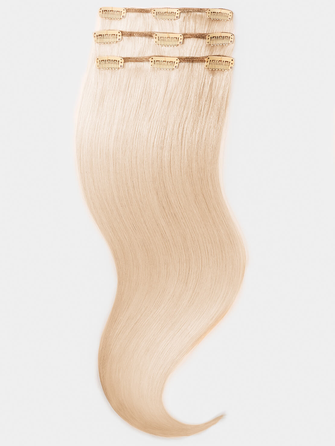 Clip in Extensions - luxury Qualität - Medium Volume 3-teilig 70g 24 superhellaschblond variant detail image - 194c94d5ce119b1986c36d13721ea50189d5be3269541a96bb135f91753fc8d1