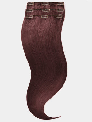 Clip in Extensions - luxury Qualität - Medium Volume 3-teilig 70g 32 intensiv mahagoni variant detail image - 2d4a2c7d847e80d7fe1ca6930799673ee47af6e80ef50bc8a7de5b63b867a194