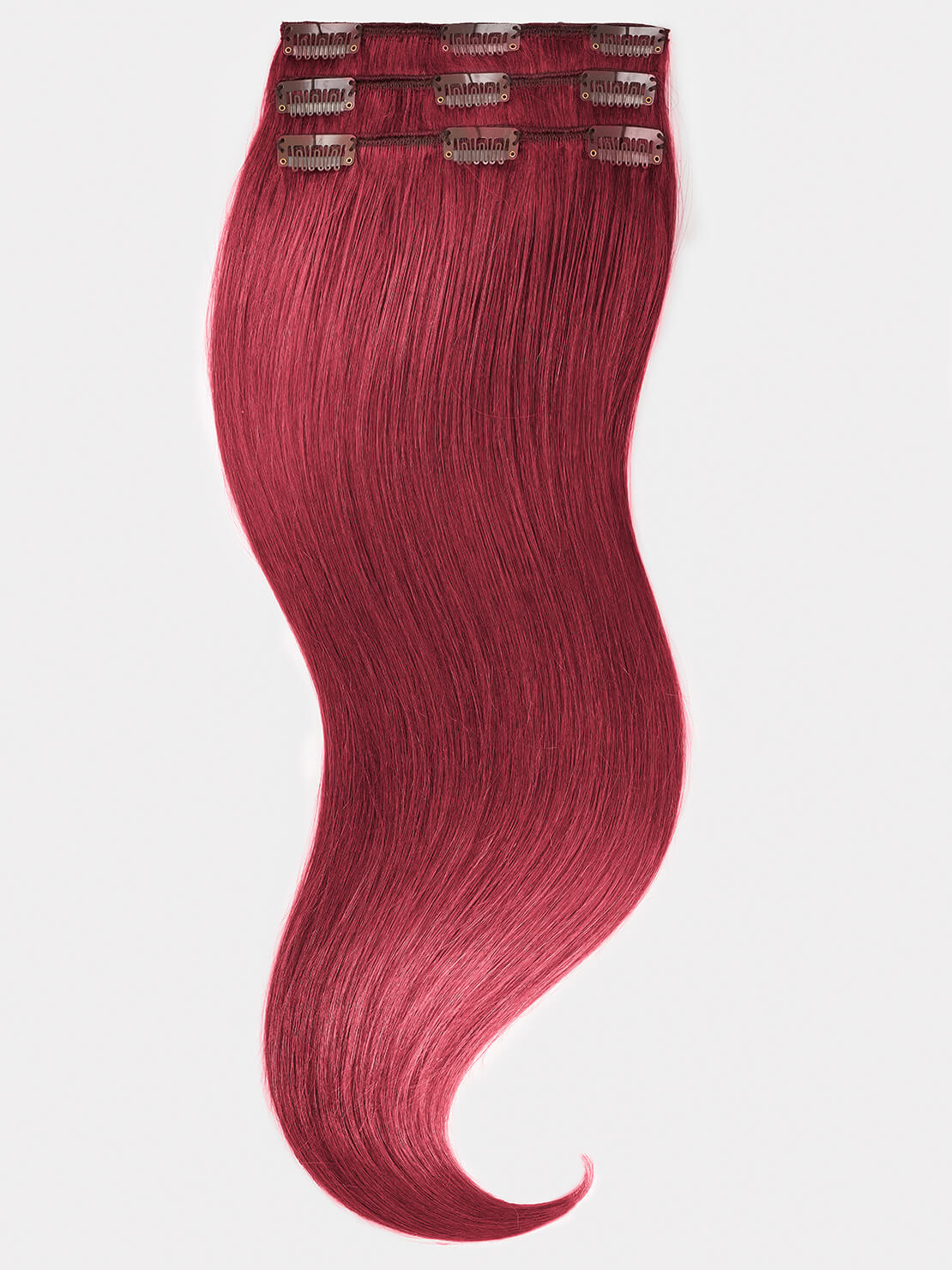 Clip in Extensions - luxury Qualität - Medium Volume 3-teilig 70g 530 weinrot variant detail image - 2c9032ddc272248a9072ff010876c3d6f0907b3c4b22aa49f82a34ec894214d7