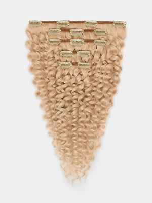 Clip in Extensions - luxury Qualität - 130 Gramm 5-teilig - 55cm - CURLY 24 superhellaschblond variant detail image - 870f919d3266a0a275e0a579d446c70a8c477f957ef6f8f5e5751287afa37ca0