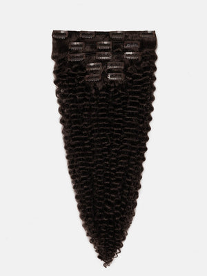Clip in Extensions - luxury Qualität - 130 Gramm 5-teilig - 55cm - CURLY 2 dunkelbraun variant detail image - 17dc5d5523cfe513044cd7f5dd66a69d1a9f4689a7cb6101884f01c3a7fcfd47