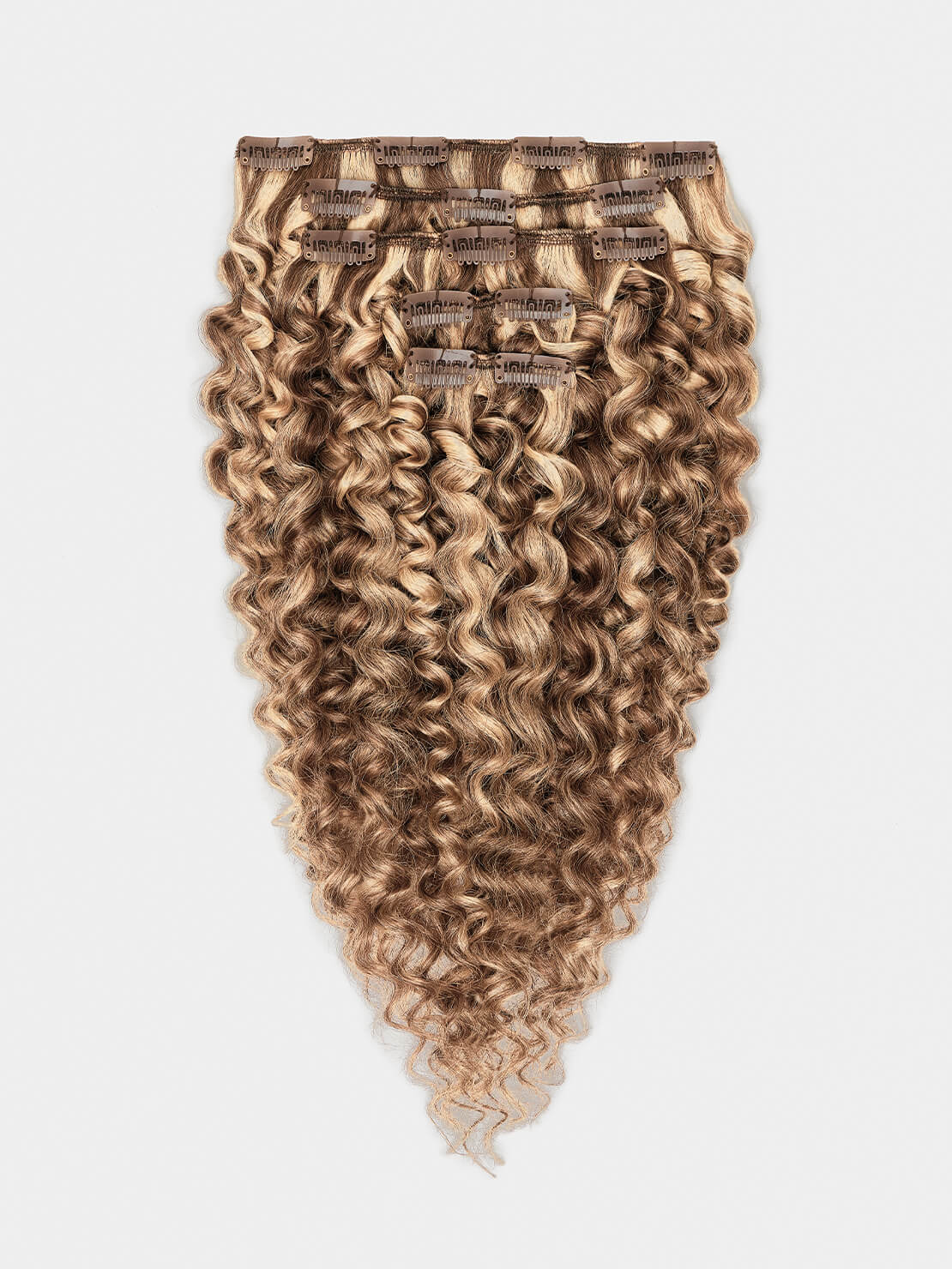 Clip in Extensions - luxury Qualität - 130 Gramm 5-teilig - 55cm - CURLY M14/1001 gesträhnt hellblond & platin blond variant detail image - 1e2db084d77a33aa4b8f4308d377da14d021c12cb6c05946b336277d15e1b017