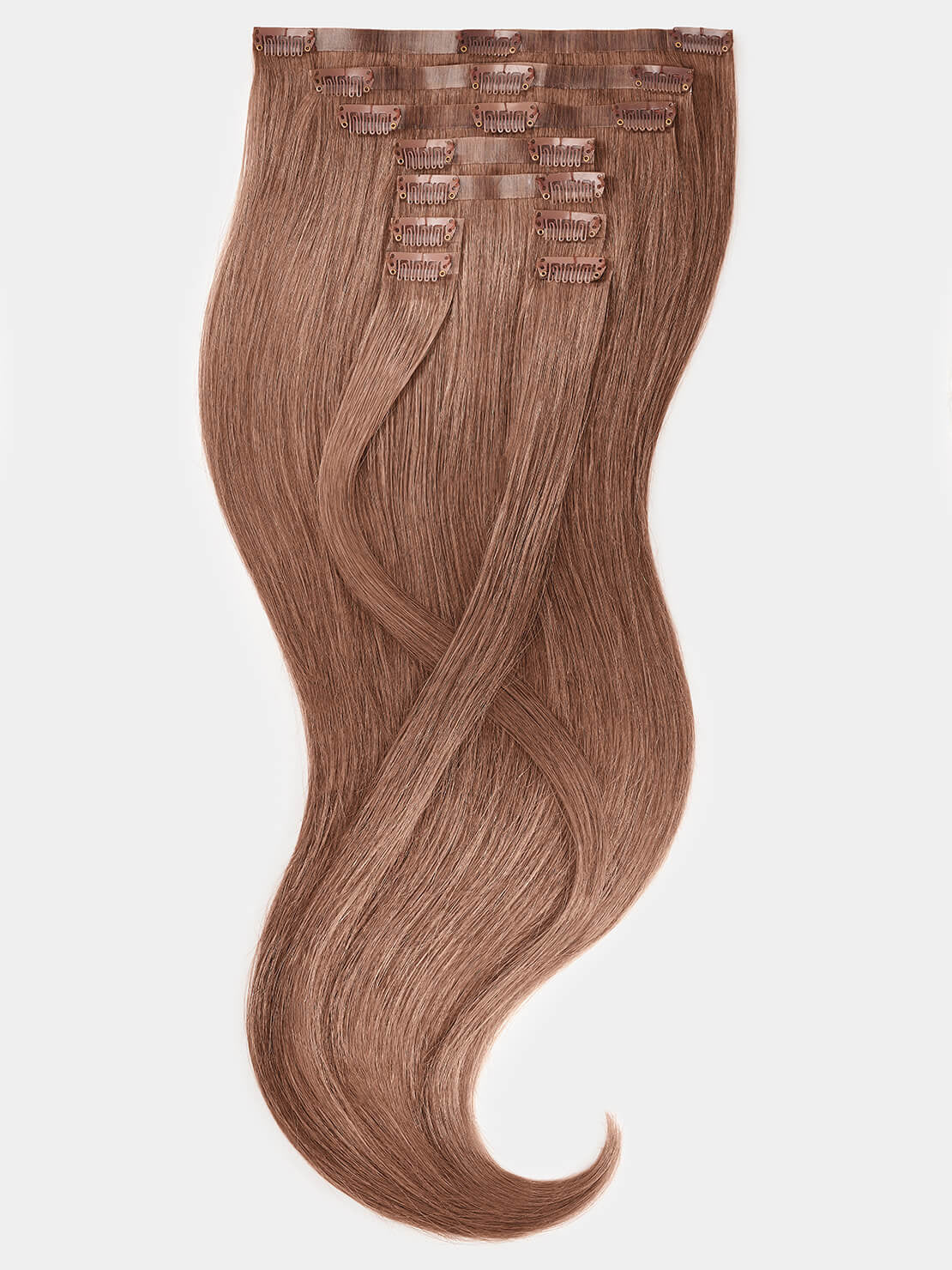 Clip in Extensions - luxury Qualität - Big Volume 9-teilig 10 dunkelblond asch variant detail image - c7346592788f8d73a74068a83060e09f3cd57eab64b04845e96343eb80d76526