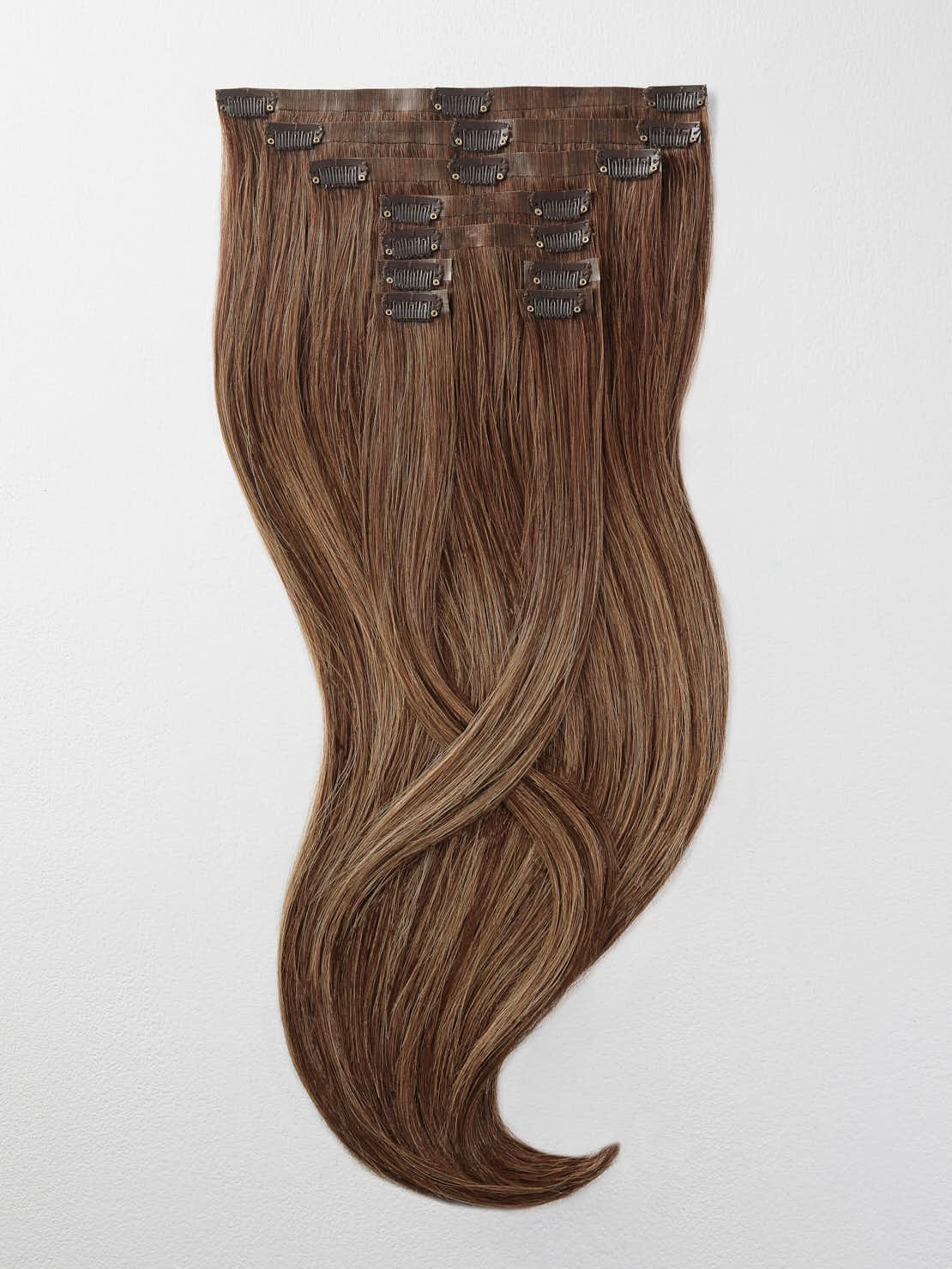Clip in Extensions - luxury Qualität - Big Volume 9-teilig B6/27 balayage schokobraun & mittelgoldblond variant detail image - 0b8464761e6fc15de5394aa436fce2f404a73b15aef9753b35eecca51c62a6a7