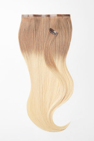 Nahtlose Clip Extensions - luxury Qualität - 120 Gramm 9-teilig - 55cm T14/1001 ombré hellblond & platin blond variant detail image - e3d85b993afa9141fe40987a1aebc912beaeffed7d71b8bbbe1354b589542659