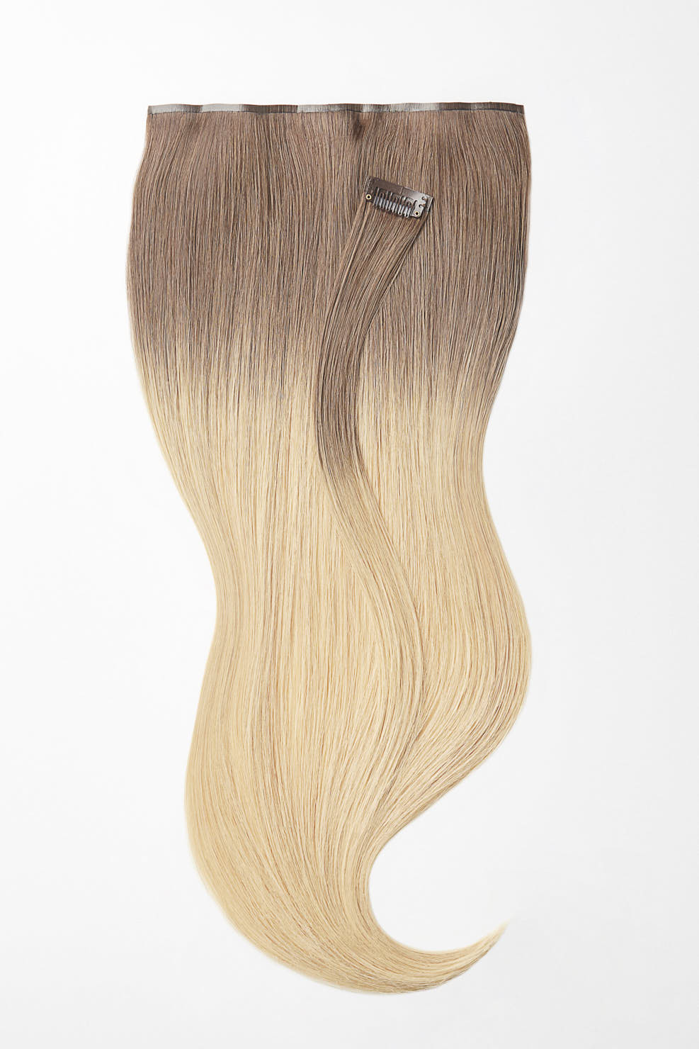 Nahtlose Clip Extensions - luxury Qualität - 120 Gramm 9-teilig - 55cm T8/26 ombré dunkelblond & Honig Goldblond variant detail image - d3a270697b2a41c363049c887eb8930c57a1517ac2f047487a666289421b6ca3