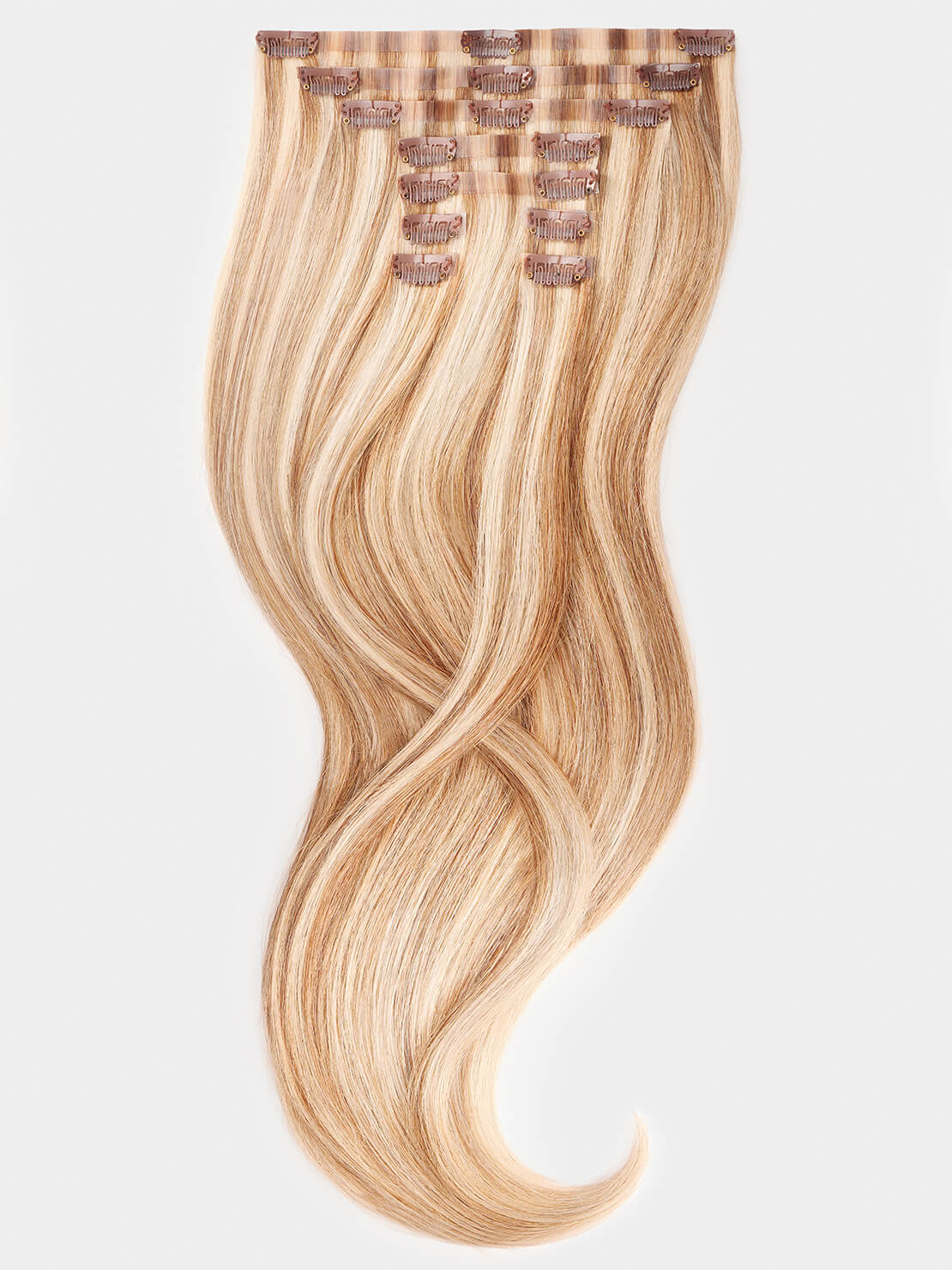 Clip in Extensions - luxury Qualität - Big Volume 9-teilig M14/1001 gesträhnt hellblond & platin blond variant detail image - 29202d35ebaf01095dd44ee72018239949c58bce036da7d4716f7e8209a6a5b5
