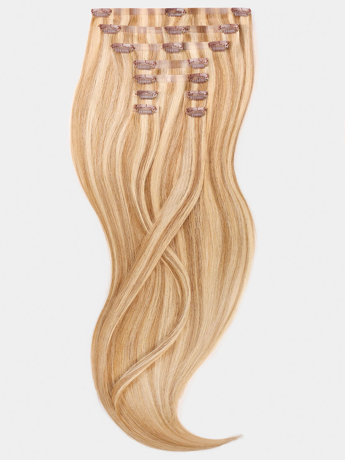 Clip in Extensions - luxury Qualität - Big Volume 9-teilig M20/27 gesträhnt äussersthellblond & mittelgoldblond variant detail image - 6f46f38549629d08d701b3c6f8784417b7ae974abf82bb40d7e7a9f7d4e2ce48