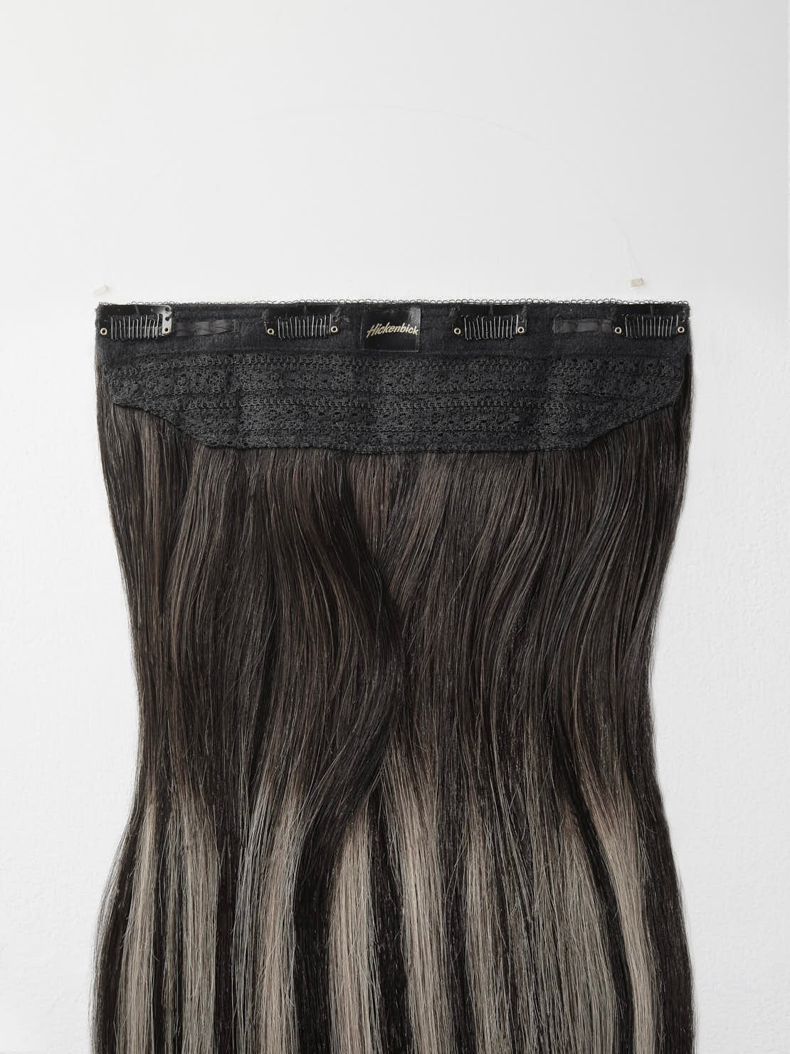 Flip in Extensions - one piece - luxury Qualität B2/60 balayage dunkelbraun & hellblond beige asch variant detail image - abbaea3e4ef0e475344c87c5b53c1eacd9238a1442f7df13e2bc668f23dceb44